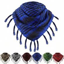 1pc Men's Tactical Desert Military Scarf, Arab Keffiyeh Scarf With Tassel Fringe - Tactical Scarf - View 4