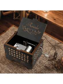 1 Pc, Custom Melody Music Box, You Are My Sunshine, Personalized Music Box, Custom Metal Melody Mechanism, Classical Carved Music Box, Music Theme Box, Gift For Friends, Valentine's Day For Close Friends, Friend Gift