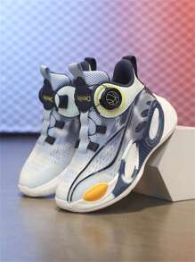 Scarpe da basket per ragazzi e ragazze, scarpi sportivi da basket cool per bambini, scarpe da basket per bambini, scarpe da basket sportive casual in tessuto a rete, traspiranti e confortevoli