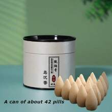 1 Can Of Approx. 42 Pieces, Natural Backflow Incense Cones - Assorted Fragrances, Suitable For Waterfall Incense Burner Holder, Can Be Used At Home, Meditation Room, Yoga Studio Etc. To Relieve Mood And Induce Relaxation, Portable.