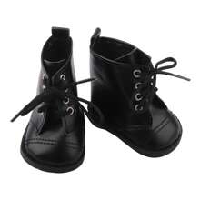 1 par de zapatos de muñeca, zapatos de muñeca con cordones de unicolor en miniatura, zapatos lindos en miniatura, adecuados para muñecas Reborn de 18 pulgadas, niños pequeños y niños mayores de 3 años, accesorios de muñeca, juego de roles, fiesta de vacaciones