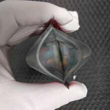 100pcs Mix Cartoon Patterns Resealable Ziplock Mylar Bags 7*10 CM,Resealable Sealed Smell Proof Storage Packaging Bags,3D Laser Rainbow Holographic Packing Bag,Suitable For Various Festivals & More - SR710 - View 6