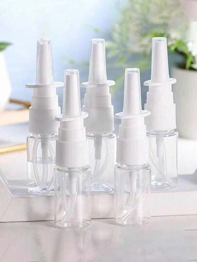 60مل/50مل/30مل/20مل/10مل زجاجة بخاخ أنفي بلاستيكية فارغة قابلة لإعادة التعبئة، بخاخ برذاذ ناعم تحت ضغط عالي، لتطبيقات التنظيف بالملح المعدني، اكسسوارات السفر