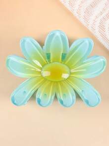 1件装全新糖果渐变色雏菊形发夹，是送给女性的完美礼物，包含大号发夹、螃蟹形发夹和发饰。送给女性朋友的理想礼物。夏季 - 彩色 - 查看 9