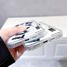 Lucky Print Pattern Premium Magnetic Phone Case For Compatible With IPhone 16e/16/15/14/13/12/11/ProMax/Pro/Plus/XSMax/XS/X, For Compatible With Samsung Galaxy S22/S23/S24/Plus/FE/Ultra,Fashion Female Summer Unique Cases Transparent Shockproof Anti-Drop Ultra-Thin Design Acrylic+Tpu Hard Back Non-Yellowing Clear Protection Cover Men Casing Girl Women Ultimate Protective Fundas Para Protectores De Celulares Accessories Friend Gift Aesthetic Protector Forro De Teléfono - Clear - View 7