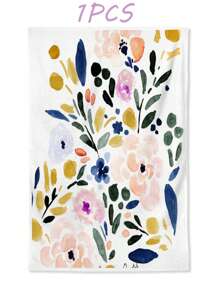 2pcs Floral Pattern Dish Towels For Kitchen, Farmhouse Decoration Hand Towels, Dish Cloths, Tea Towels For Kitchen Dining Room Table