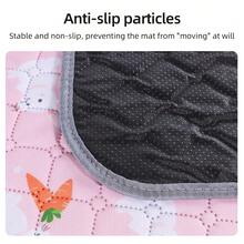1pc/2pcs Hamster Mat, Machine Washable Hamster Pad With Variety Of Cute Printed Patterns, Waterproof & Absorbent Urine Pad, Rabbit Cage Mat, Dirt-Resistant Mat, Suitable For Small Animals Like Hamsters, Rabbits, Hedgehogs - 47" X 23" - Multicolor - View 6