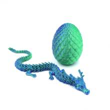 A Set Of 3D Printed Dragons And Surprise Eggs With Movable Joints - Colorful Collection Of Home Office Decorative Desktop Ornaments, Suitable For Various Room Decoration Statues, Suitable For Halloween, Christmas And Thanksgiving Gifts