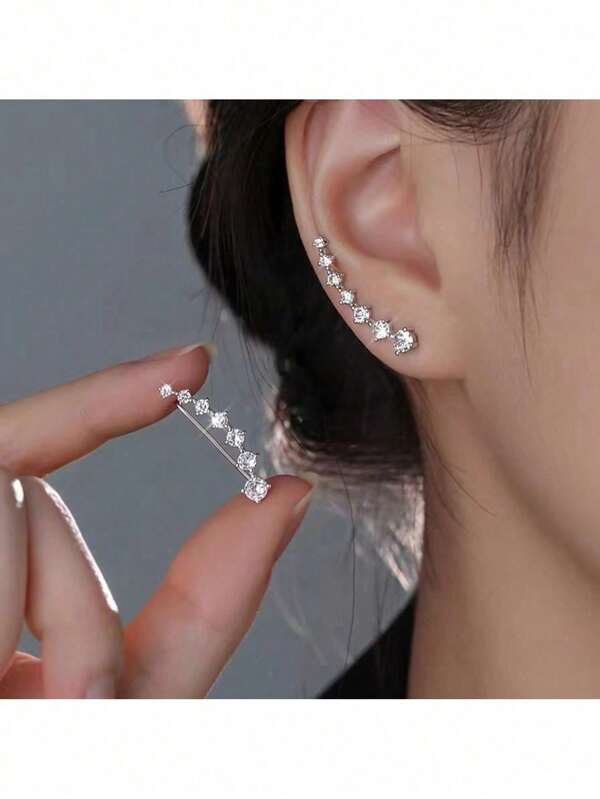 1 Pair Solid Color Elegant Bohemian Earrings, Suitable For Party, Wedding, Girls, Girlfriends, School, Teachers, Year-Round Gift