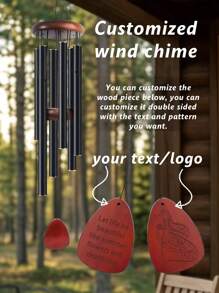 (Customized) Outdoor Large Wind Chimes, Memorial Wind Chimes, Soothing Tones, Large Aluminum Wind Chimes, Outdoor Soothing Melody Wind Chimes, Suitable For Mothers, Colleagues, Bosses, Teachers, Nurses, Friends, Retirement Happy Gifts, Farewell Gifts, Zen Yoga Garden Courtyard Decoration