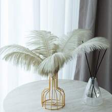 3pcs 30-35cm Vintage Style Artificial Feathers, Multi-Color Options, Faux Fur Decorative Feathers For Home, Wedding And Photo Shooting,Fall Decor,Autumn
