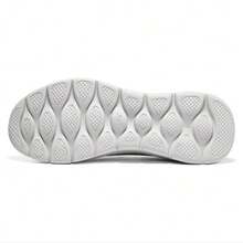 Skechers GO WALK 6 Men's Slip-On Casual Breathable Walking Shoes With Straps Mesh Surface Comfortable Soft Sole Running Shoes - Grey - View 6