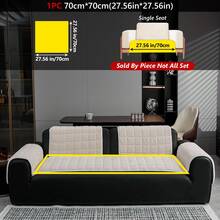 1 件简约绗缝天鹅绒沙发垫套，宠物友好且加厚 - 适合 1/2/3/4 座沙发，防滑客厅组合沙发套，宽松座垫套，可机洗