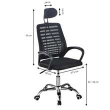 JUICYGOODS HOME & DECOR Office Desk Chair With Adjustable Headrest, Breathable Mesh And Ergonomic Latex Backrest With Nylon Lining, Height Adjustment Lever, Armrests, 360° Swivel Casters And Metal Base - 24/48h Delivery To Mainland Spain - 紅色 - 查看 6