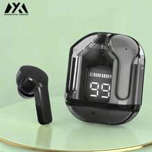 MEIYIXING DIGITAL TECHNOLOGY MEIYIXING Transparent TWS Wireless Earbuds, With LED Power Display Screen, Sports And Exercise In-Ear Headphones, Volume Control, Compatible With Smartphones, Capacitive Microphone, High-Quality Music, 200mAh Long Battery Life, Single-Play Duration Up To 2-5 Hours