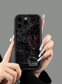 Funda de teléfono decorativa retro con diseños de horizonte, barco y coordenadas, compatible con iPhone 14, 14 Pro, 14 Pro Max, iPhone 13, 13 Pro, 13 Pro Max, iPhone 11, 11 Pro Max, iPhone 12, 12 Pro, 12 Pro Max, iPhone XR, iPhone 7/8, iPhone XS, iPhone 15, 15 Pro, 15 Pro Max, iPhone 16, 16 Pro, 16 Pro Max, Serie Redmi