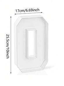 1pc Personalized Number Shaped Tray, Handmade Creative Box, White Number 0-9 For Wedding Party Supplies, Fillable Cake, Chocolate, Candy, Flowers And Fruit, Suitable For Holiday Parties, Graduation Ceremony, Wedding, Babyshower, Anniversary, Valentine'S Day, Birthday Party Decorations And Photography Props