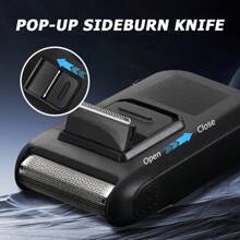 Rechargeable Multi-Function Electric Shaver, Men's Beard Trimmer, Electric Shaver For Men, Pop-Up Trimmer, Ideal For Head And Facial Hair Trimming, With Brush, Home Barbershop For Men, High-Quality Gift Choice