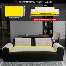 1 件简约绗缝天鹅绒沙发垫套，宠物友好且加厚 - 适合 1/2/3/4 座沙发，防滑客厅组合沙发套，宽松座垫套，可机洗