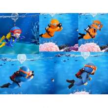 1 Stück Schwimmende Fischbehälter Dekoration, kleiner Taucher mit Schwimmkugelleine, kleine Fee mit Schwimmkugelleine, Mond kleines Tier mit Schwimmkugelleine, kreative Mini Dekoration für Fischbehälter Landschaftsgestaltung, Schildkröten Tank Schwimmend, Aquarium Dekoration, Aquarium Zubehör, Fischbehälter-Gefährten geeignet für alle Arten von Fischbehältern und Schwimmbädern, Heim & Leben / Heimdekoration / Wasserobjekte und Zubehör.