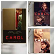 1/3 piezas Películas de Carol Películas clásicas de alta calidad Arte de pared para sala de estar, dormitorio, dormitorio, cocina, regalo ideal para amantes del cine, decoración de pared estética sin marco
