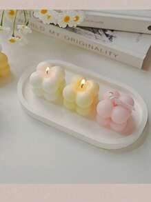 1pc Small Magic Cube Aromatherapy Candles Wholesale Birthday Souvenir Gifts Handmade Bubble Shaped Candles Cute Aromatherapy Candles, Autumn, Festivals, Holidays, Winter, Holidays, Festivals, Room Decoration, Gifts
