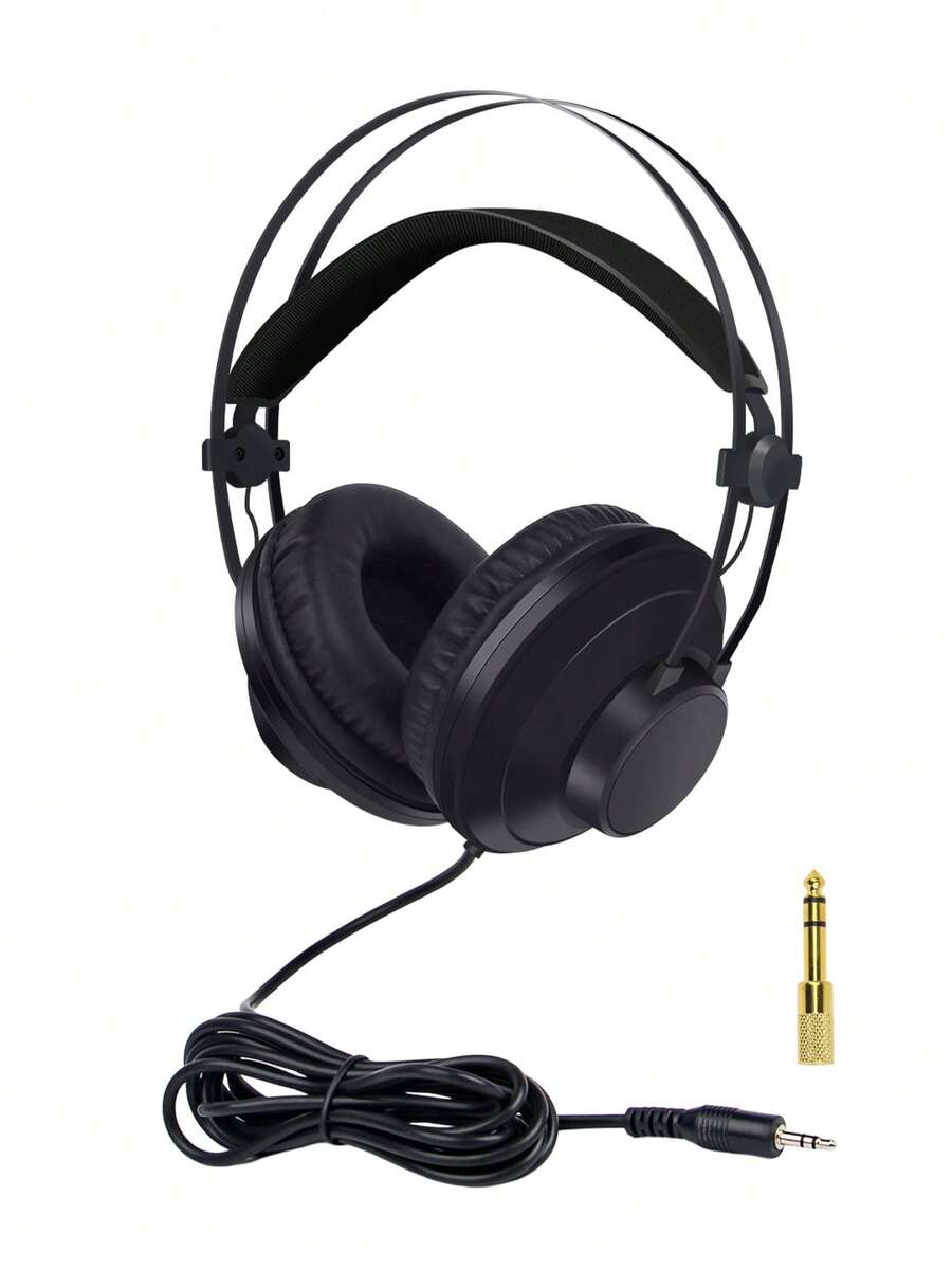 Professional Studio Recording Headphones Audio Headset Wired 3.5mm Hifi Monitor Headphones For Computer Music DJ