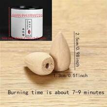 1 Can Of Approx. 42 Pieces, Natural Backflow Incense Cones - Assorted Fragrances, Suitable For Waterfall Incense Burner Holder, Can Be Used At Home, Meditation Room, Yoga Studio Etc. To Relieve Mood And Induce Relaxation, Portable.