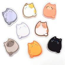 8件/2件/1件 开学文具（猫咪夹） - 可爱猫咪三角收纳夹，适用于办公桌配件和办公室收纳，学校、教师和小型企业的可爱文具用品 | 多用途别针夹，复习用品和教师用品，俏皮的宠物图案！无需打孔，可重复使用回形针、书夹、双夹 - 彩色 - 查看 11