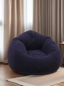 1 pieza Sillón perezoso inflable, plegable para un fácil transporte, sofá tipo puf suave y cómodo, adecuado para uso interior/exterior