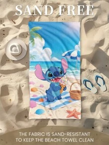 Disney Disney Beach Towel, Swim Towel, Bath Towel, Fashion Style Beach Towel, Super Absorbent Bath Towel For Bathroom, Swimming, Fitness, Yoga, Soft And Comfortable Microfiber Towel, Lightweight And Portable, Wind And Sun Protection, Sandproof For Summer Travel, Vacation Holiday Bathroom Decor, Available With Or Without Storage Bag, Recommend Regular Sizes And Larger Sizes, (35*75cm Small Size Towel,150cm Or Above Recommended)