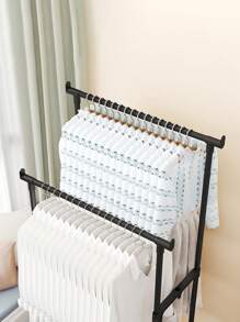 1pc Freestanding Clothes Drying Rack, Multi-Tier Garment & Hat Storage Holder (Please Confirm Product Size Before Purchase)