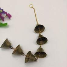 1pc Metal Wind Chime, Iron Pendant With Decorative Chain, Suitable For Outdoor Garden Decor, Home & Outdoor Decoration | Rustic Style | Handcrafted Details, Outdoor Wind Chime Decoration For Yard And Wall