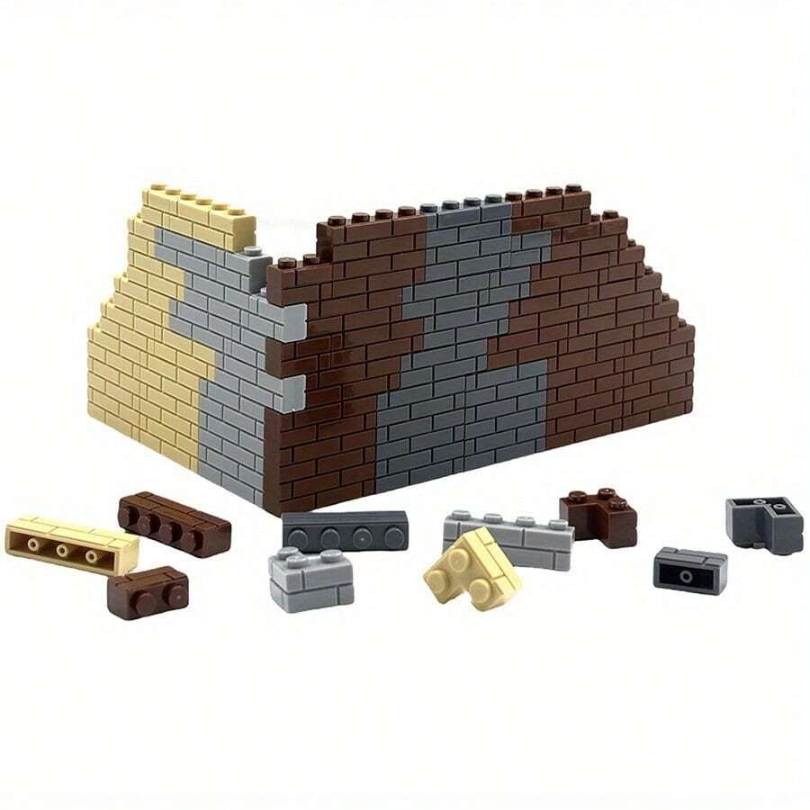 DIY Building Blocks Thick Wall Bricks 1x2 1x3 1x4 Dots Bulk Accessories DIY Building Blocks Compatible Small Particles Educational Toy For Kids - Multicolor - View 1