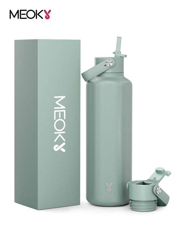 24oz Insulated Tumbler With 2 Spout Lid And Straw, Insulated Cup, Keep Cold 24H, Leak-Proof, Insulated Coffee Mug Stainless Steel Travel Mug, Double Wall Stainless Steel Sports Water Bottle For Sports, Gym, Travel, And School