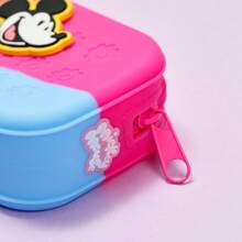 Miniso Disney Mickey Food Series Cute Dotted Pencil Case, Multifunction Stationery Storage, Fun Dotted Design, Suitable For Students' Daily Use Or As A Gift (1 PC), Pencil Pouch, School Bag