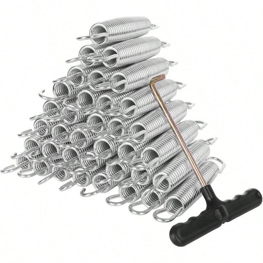 Trampoline Springs Heavy Duty Gaanized Steel Replacement Trampoline Parts Springs - 40Pack - View 1