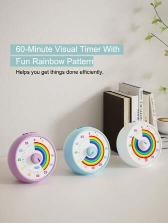 Visual Timer, Countdown Timer For Classroom And Kitchen, Desk Timer For Learning, Time Manager Tool For All Ages And Abilities