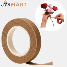 3 rollos de cinta envolvente de color marrón con estampado floral, para manualidades y decoración con flores artificiales en el jardín
