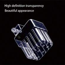 1 Pc Transparent Acrylic Fish Tank Flowerpot, Hollow Design, Used For Oxygenation And Plant Growth - Suitable For Home And Office Aquarium Decoration - Multicolor - View 5