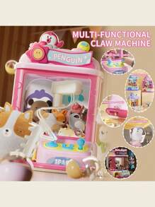 Hasbro Giocattolo di una macchina con artiglio rosa a forma di pinguino alta 33cm per bambini - Gioco da sala giochi carino con musica e timer - Regalo perfetto per compleanni o vacanze