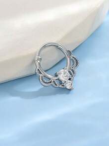 防过敏 316L 医用钢鼻环鼻中隔饰品 - 16G Clicker Hoops CZ 和蝴蝶昆虫图案，适用于软骨/耳甲穿孔 | 男女通用身体饰品礼品套装（银/镀 18K 金），女士鼻环，鼻穿孔，鼻中隔饰品，假穿孔，鼻钉，仿穿孔 - 彩色 - 查看 14