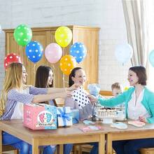 51-Piece Gender Reveal Voting Box Set, Includes 50 Voting Cards, Party Decorations, Invitations And Voting Game For Baby Shower, (Pink, Blue) - 1 Box And 50 Cards - Multicolor - View 6