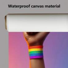1 Piece, Pride Day, LGBT Artists Hold Rainbow Bracelets And Clench Their Fists Against Neutral Backgrounds, Modern Frameless Art Decoration Painting, Printed Posters Mural, Waterproof Canvas,Suitable For Home, Office, Bedroom, Living Room, Study, Bathroom, Bar, Wall Arts And Home Decoration, Is An Ideal Holiday Gift