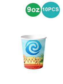 10 قطع صينية ورقية هاواي، إمدادات حفلة تيكي ، صحن ورقي تصريف استوائي لحفلات الصيف والشواطئ ، إمدادات زينة أعياد الميلاد الأستوائية بطراز الهاواي