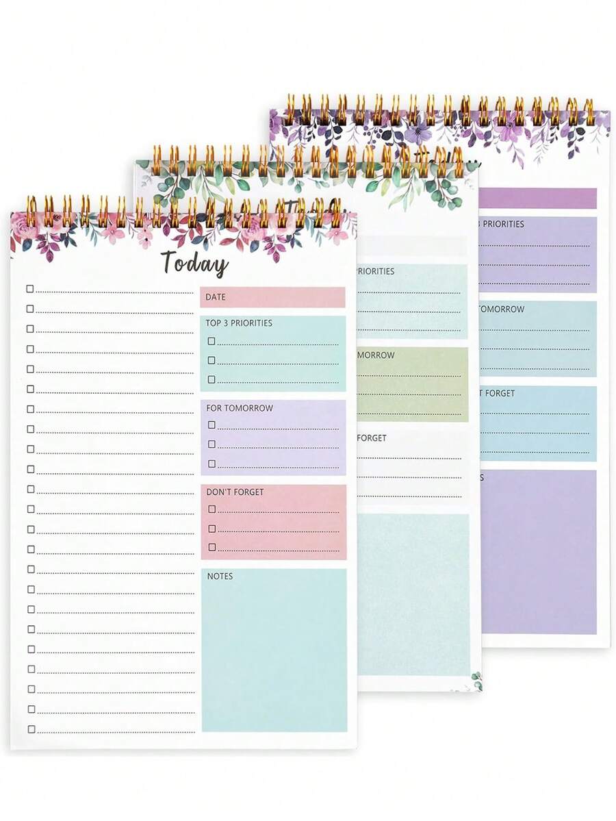 Agenda Diaria, Cuaderno De Lista De Tareas Pendientes, Planificador De