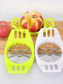 1pc Apple Slicer, Stainless Steel Upgraded 12-Blade Sharp Apple Slicer Large Size, Ergonomic Plastic Handle Non-Slip Easy To Hold, Kitchen Fruit Separator Rust-Proof And Easy To Clean Red(20cm)