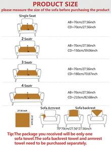 1 件简约绗缝天鹅绒沙发垫套，宠物友好且加厚 - 适合 1/2/3/4 座沙发，防滑客厅组合沙发套，宽松座垫套，可机洗