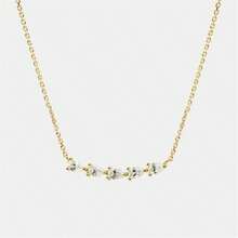 VKHK 1pc Luxury 14K Gold Plated Cubic Zirconia Water Drop Pendant Necklace, Suitable For Women's Daily And Wedding Wear, Gift - Yellow Gold - View 4