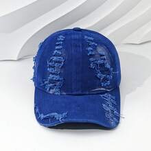 1pc Unisex Distressed Ombre Color Retro Casual Fashion Couple Cap - Multicolor - View 22